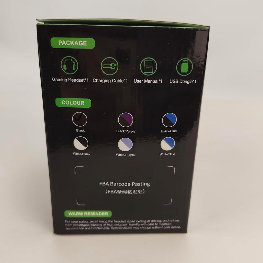 WESEARY WG2 Wireless Gaming Headsets with Microphone for PS5, PS4, PC, Switch, Mac, Crystal Stereo Bluetooth Headphones, PS5 Headset Wireless 2.4GHz with Lossless Audio, 50 Hr Battery, Cool RGB