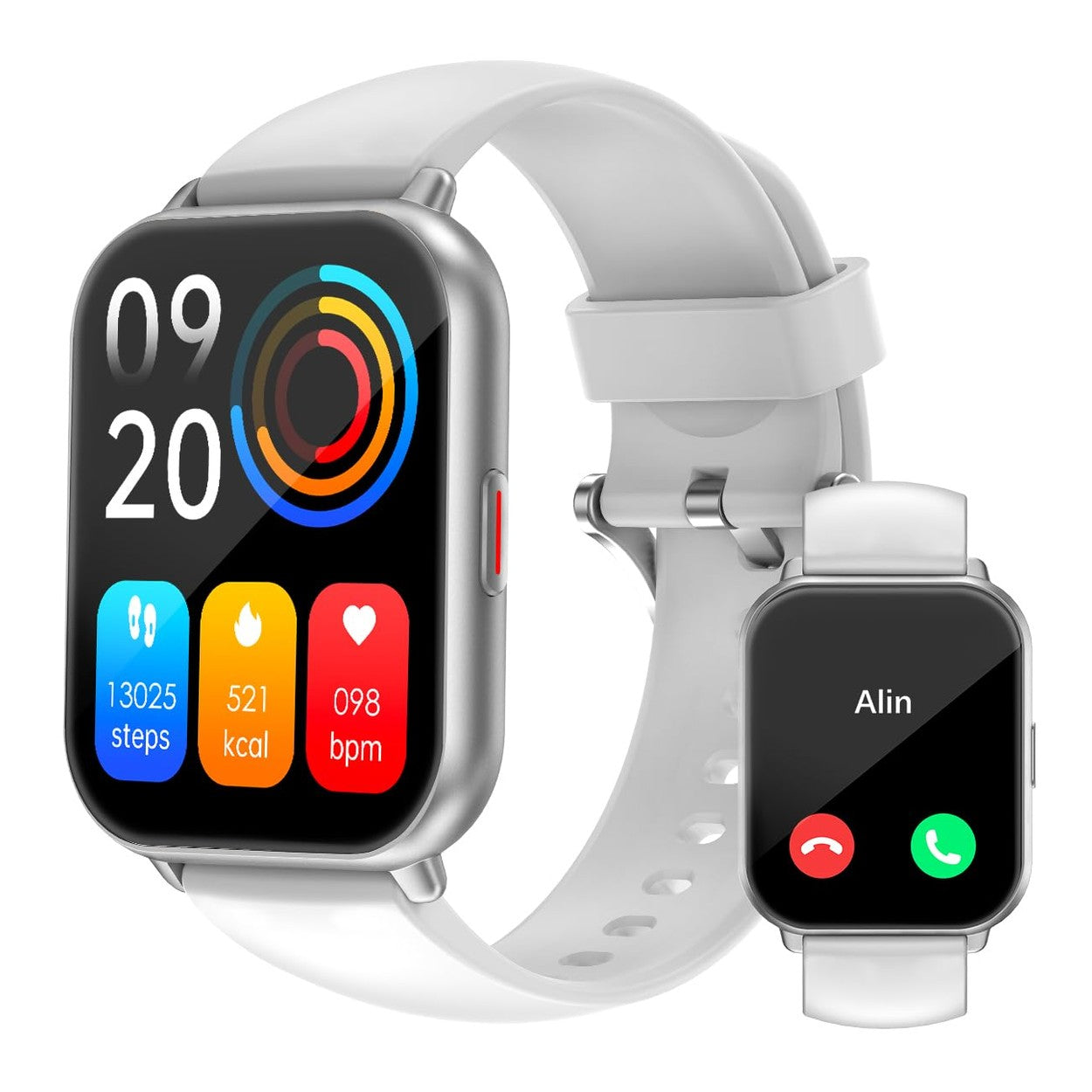 RUIMEN Smart Watch Answer Dial Call,Smart Watches for Women Men HD Touch Screen Fitness watch with SpO2-Monitor Heart Rate Sleep Monitor Pedometer Watch Multi Sports Mode for Android iOS