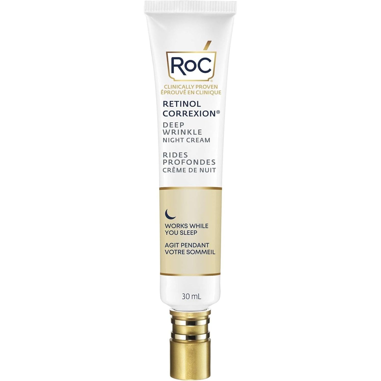 RoC Retinol Correxion Deep Wrinkle Night Cream, White, 30 ml.