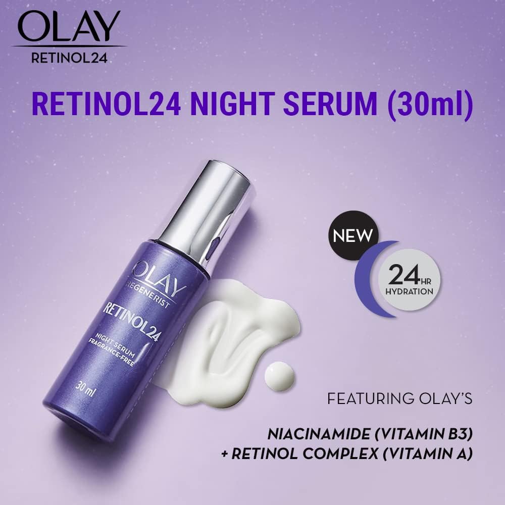OLAY Night Serum: Regenerist Retinol 24 Serum, 30Ml