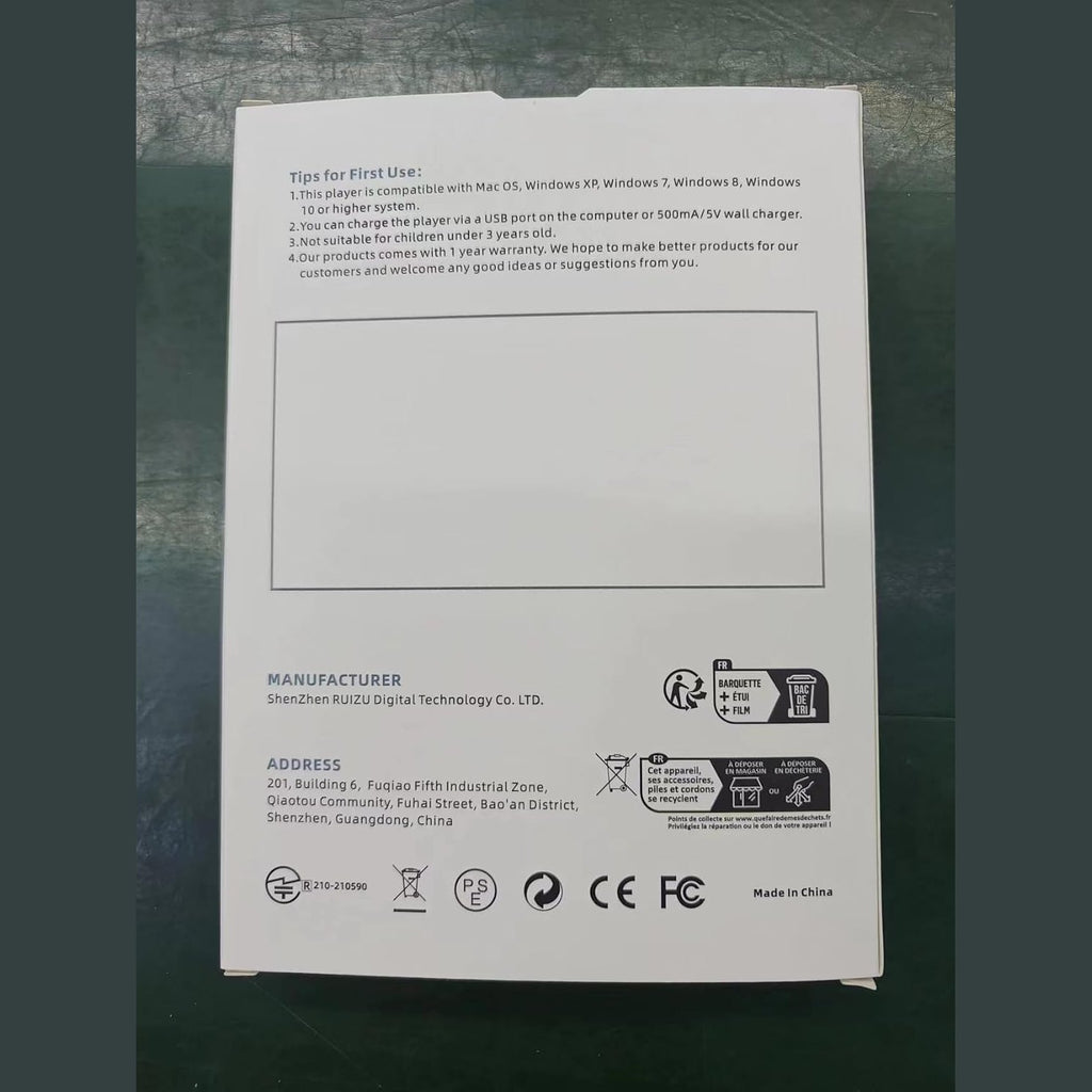 64GB Bluetooth 5.3 MP3 Player, Children's Portable Music Player 2.8 Inch Touch Screen with Voice Recorder, FM Radio, Pedometer, Folder, Random Play, Support 128GB Micro SD Card