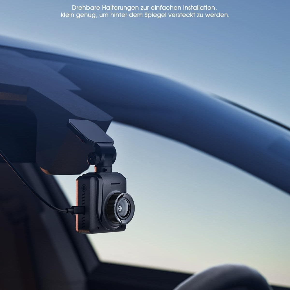 Dashcam Car WiFi 2K, Mini Front Car Camera with 64GB Map Supports External GPS Module, App, IPS Screen, Ultra Night Vision, 150° Wide Angle, WDR, 24 Hours Parking Mode and Motion Detection, G-Sensor