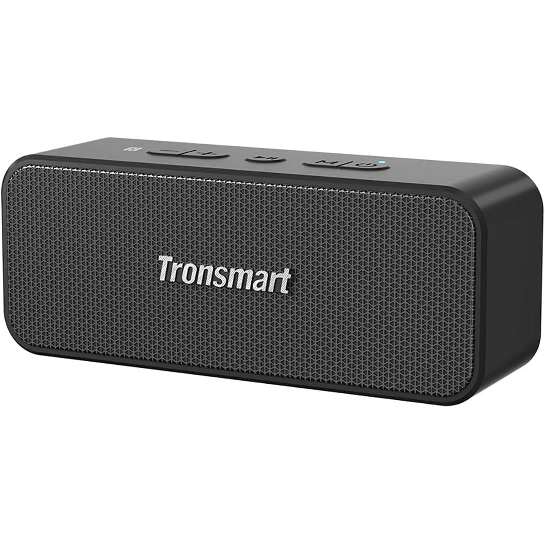Tronsmart Waterproof Bluetooth speaker, T2 PLUS Portable Speaker with 24 Hours Playtime, IPX7 Waterproof Wireless Bluetooth 5.0 Speaker, Voice Assistant, Built-In Mic for Phone Outdoor, Alexa