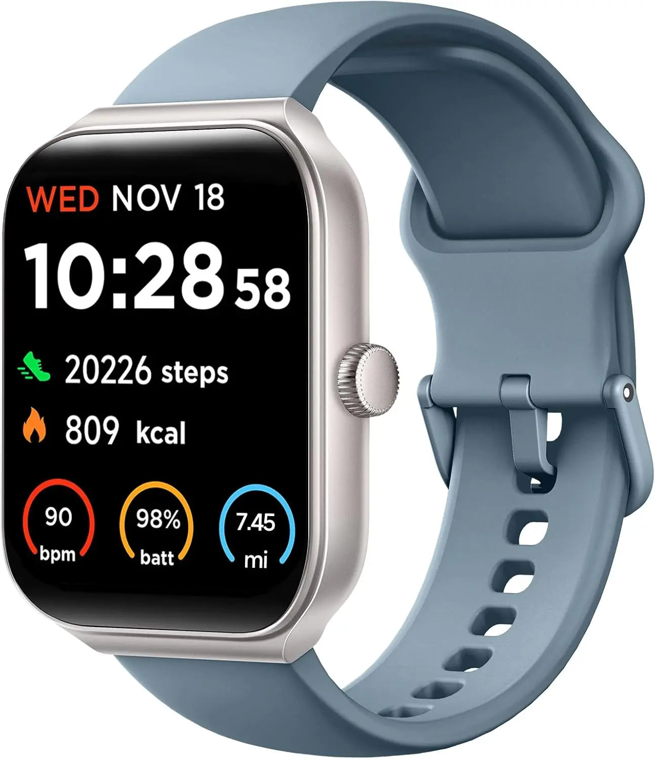 TOOBUR Smart Watch for Women Alexa Built-in, 1.95" Fitness Watch with Answer/Make Calls, IP68 Waterproof/Heart Rate/Sleep Watch/100 Sport Modes, Smartwatch Compatible Android iOS