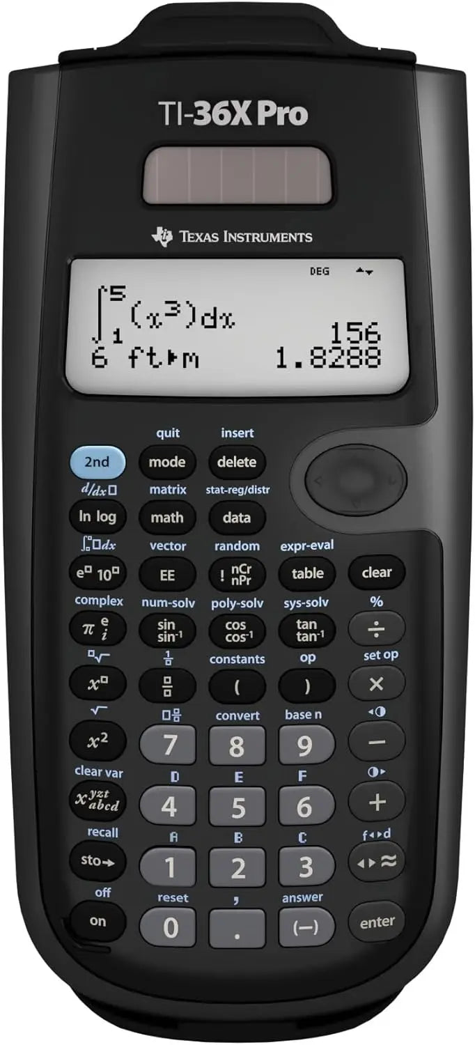 Texas Instruments TI-36X Pro Engineering/Scientific Calculator | 9.7 Inch | Black.