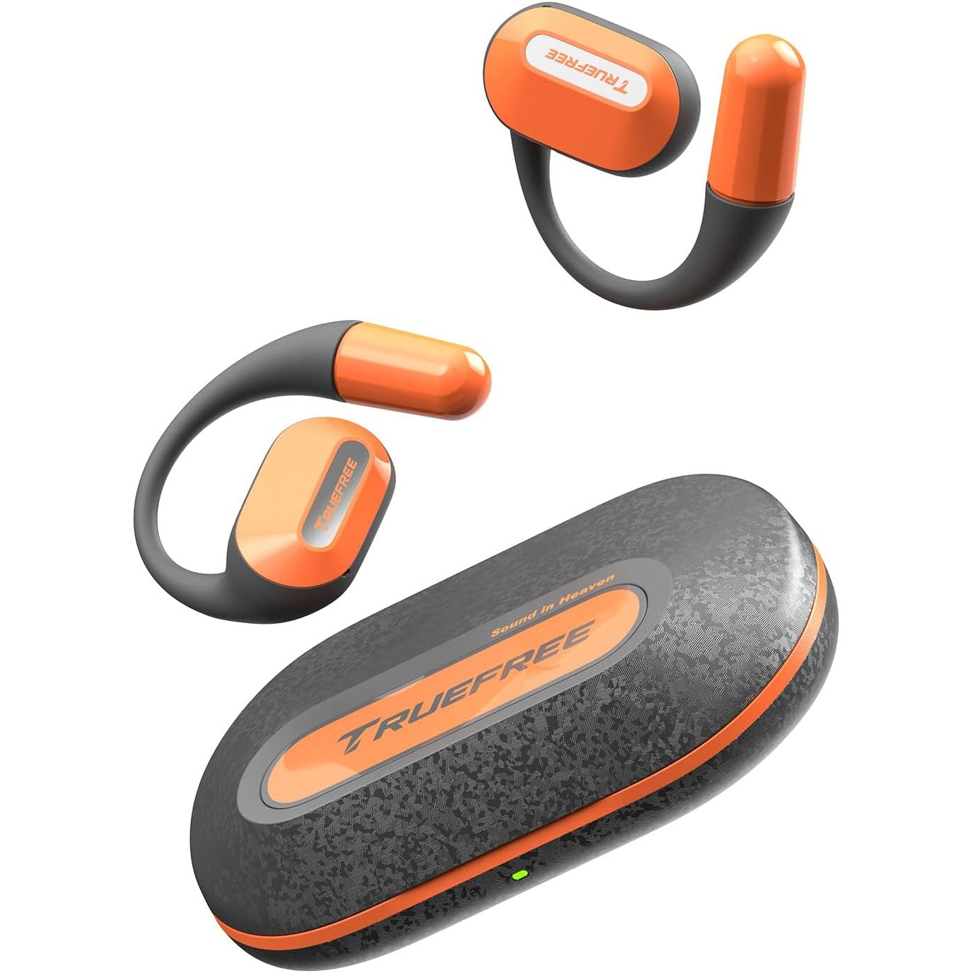 truefree O2 Open Ear Headphones with Directional Acoustics, Ultra-Light Weight, IPX5 Waterproof, 22H Playtime, Multipoint Connection, App Control, Bluetooth 5.3 Wireless Earbuds for Workouts