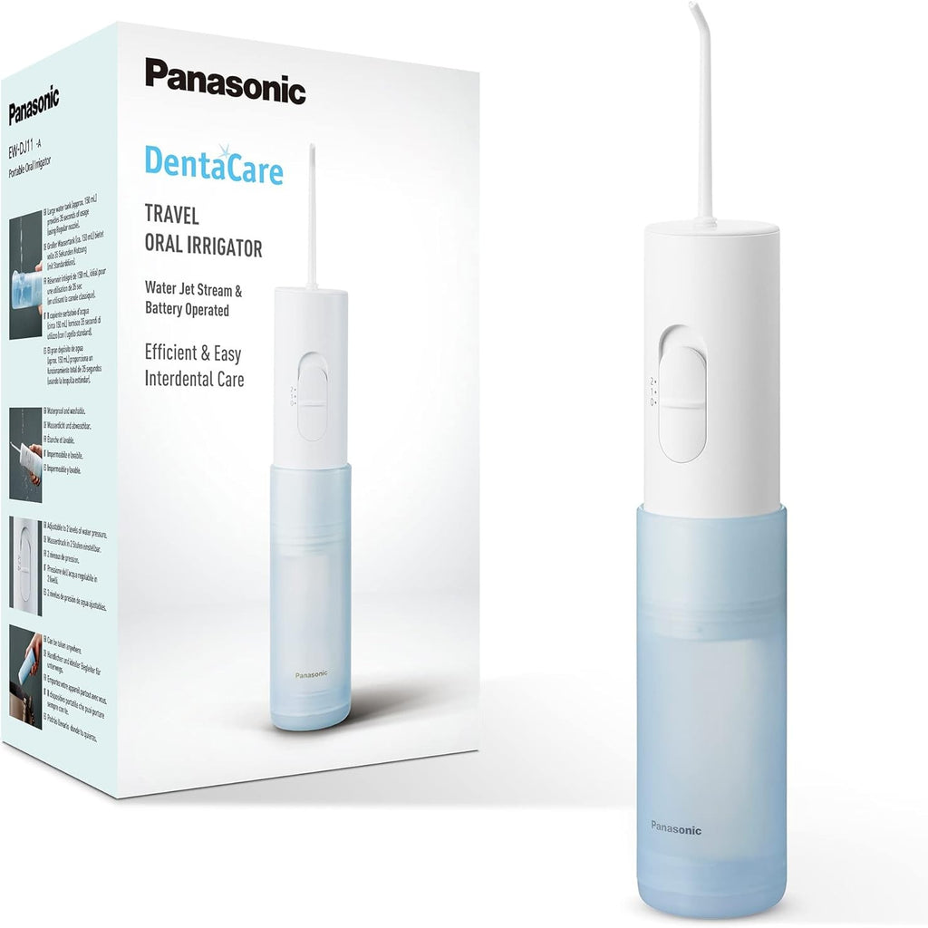 Panasonic EW-DJ11-A503 Oral Irrigator, Easy to Use with 2 Water Pressure Settings, Compact and Portable