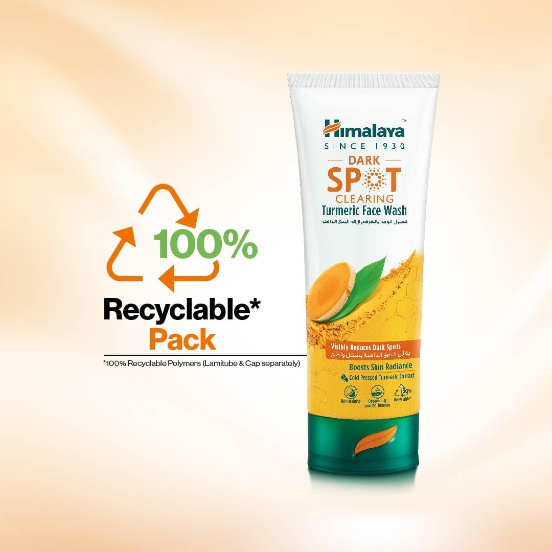 Himalaya Since 1930 Dark Spot Clearing Turmeric Face Wash | Visibly Reduces Dark Sports & Boosts Skin Radiance – 100ml