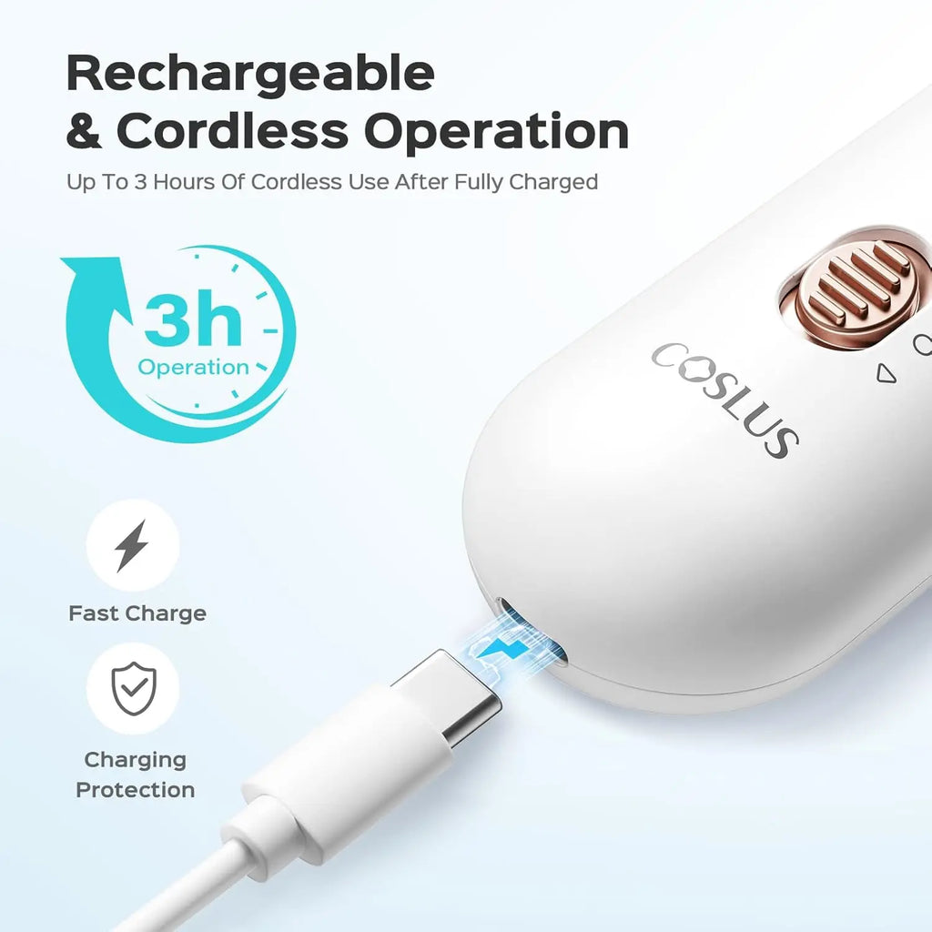 Professional Manicure Pedicure Kit Cordless: COSLUS 9 in 1 Electric Nail Drill Tools 5 Speeds Nail File Cuticle Grinder for Thick toenail 8Pcs Nail Drill Bits LED Pedicure Set for Feet Hand Women Men