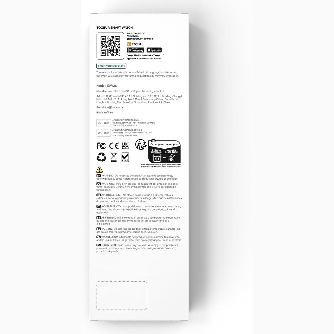 TOOBUR Smart Watch for Women Men, Alexa Built-in, Answer/Make Calls, 1.83" Fitness Tracker Watch with Heart Rate Monitor, Sleep Tracker, Pedometer, IP68 Waterproof Smartwatch Compatible Android iOS