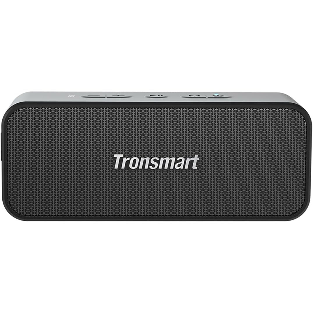 Tronsmart Waterproof Bluetooth speaker, T2 PLUS Portable Speaker with 24 Hours Playtime, IPX7 Waterproof Wireless Bluetooth 5.0 Speaker, Voice Assistant, Built-In Mic for Phone Outdoor, Alexa