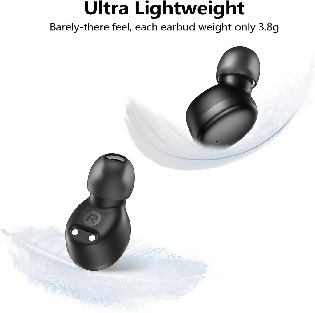 kurdene Bluetooth Wireless Earbuds, S8 pro Deep Bass Sound 38H Playtime IPX8 Waterproof Earphones Call Clear with Microphone in-Ear Bluetooth Headphones