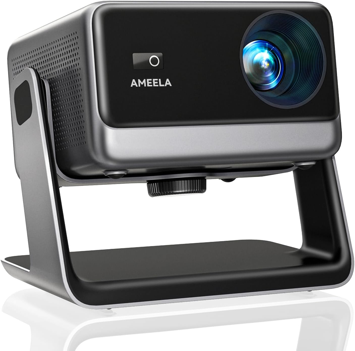 Beamer【Netflix Official and Dolby Audio】 AMEELA 1080P projector with WiFi and Bluetooth, 30000 lumens autofocus/trapezoidal correction, more than 100,000 applications and support 4K projector, video