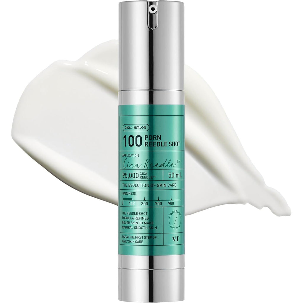 VT COSMETICS PDRN Reedle Shot 100, Spicule Microneedling Serum, Vegan PDRN, Centella Asiatica, Hyaluronic Acid, Exfoliating & Plumping for Glass Skin, Korean Liquid Skin Booster 1.69 Fl Oz (50ml)