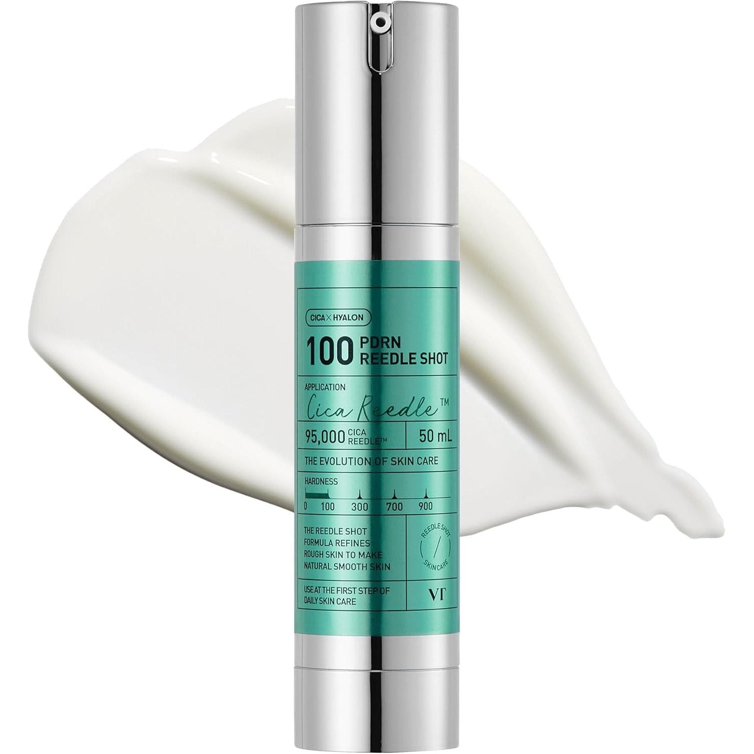 VT COSMETICS PDRN Reedle Shot 100, Spicule Microneedling Serum, Vegan PDRN, Centella Asiatica, Hyaluronic Acid, Exfoliating & Plumping for Glass Skin, Korean Liquid Skin Booster 1.69 Fl Oz (50ml)