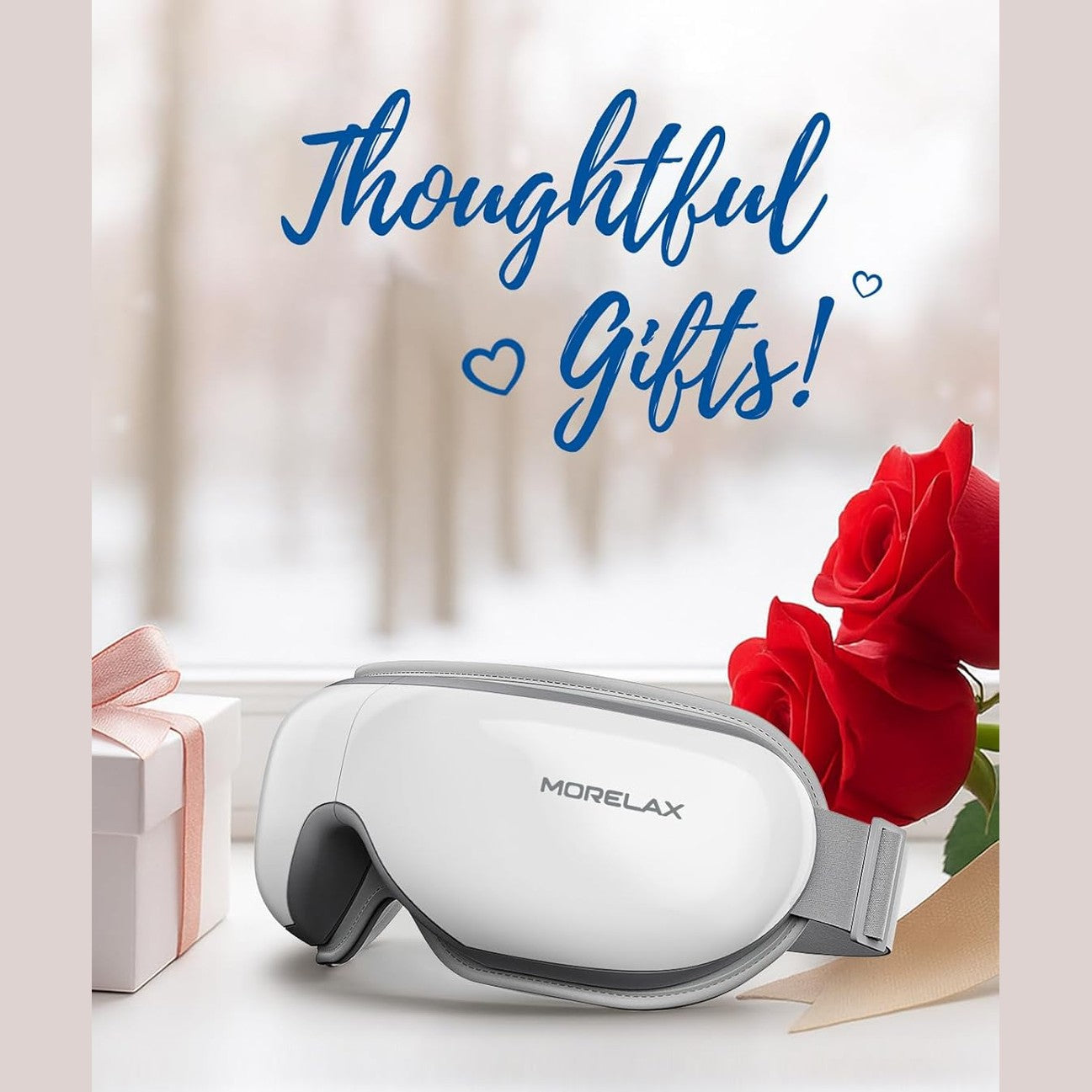 Eye Massager with Heat, Eye Care Face Massager, Heated Eye Mask with Bluetooth Music, Eye Machine for Relax Eye Strain Dark Circle Eye Bags, Gifts for Men/Women