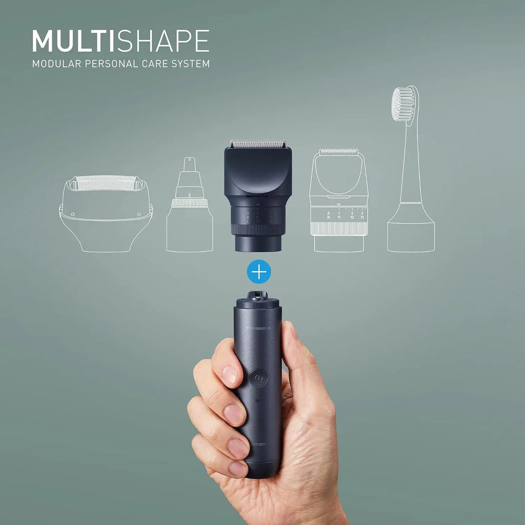 Panasonic ER-CKL2, MULTISHAPE Modular Personal Care System, Waterproof Beard and Hair Trimmer with Rechargeable Li-ion Battery