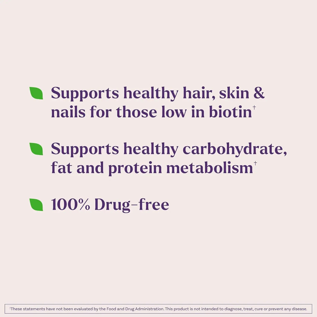Natrol Beauty Biotin 10,000mcg Vitamins for Beauty, 100 Tablets, 100 Day Supply