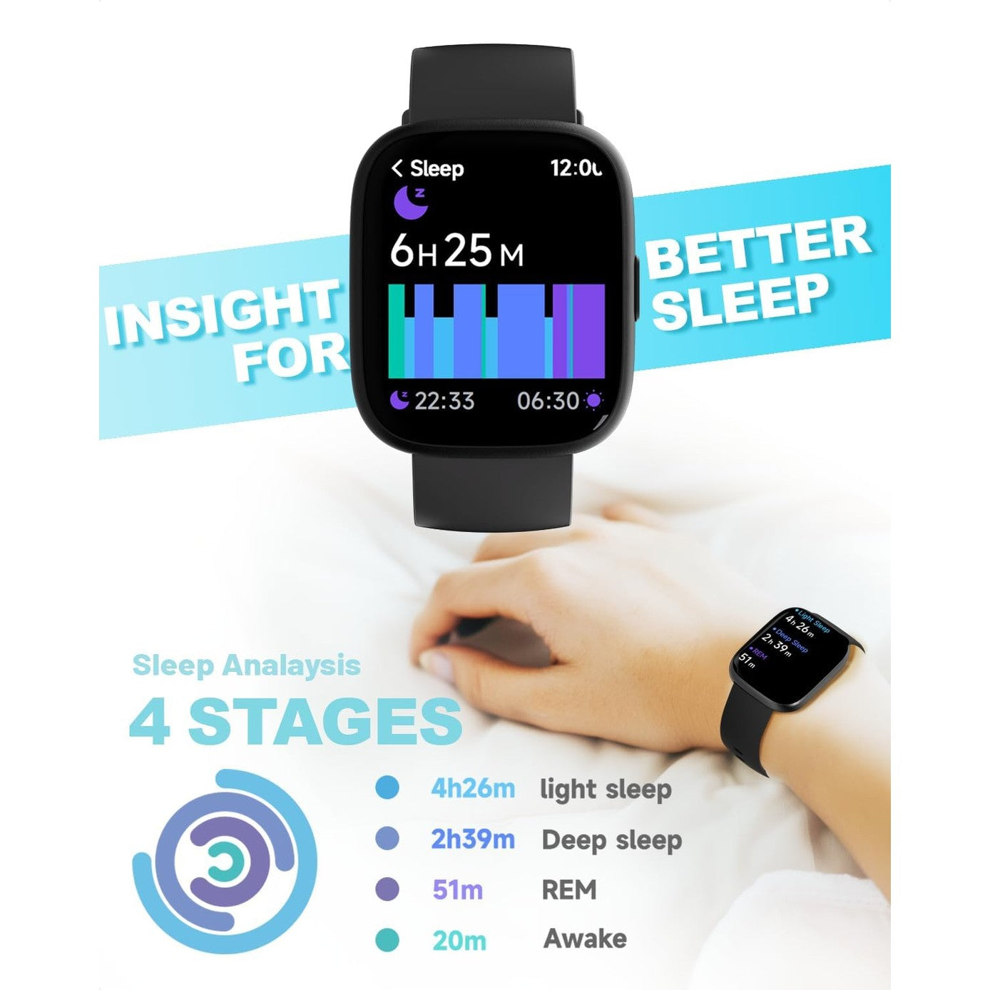 TOOBUR Smart Watch for Women Men, Alexa Built-in, Answer/Make Calls, 1.83" Fitness Tracker Watch with Heart Rate Monitor, Sleep Tracker, Pedometer, IP68 Waterproof Smartwatch Compatible Android iOS