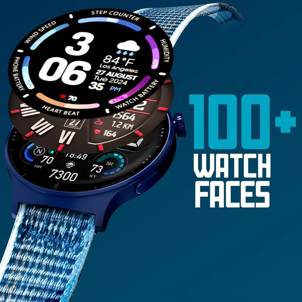 Faster Nerv Watch 3 Pro- Smart Watch with AI Voice Control and Multiple Sports Mode, Monitors Heart Rate, Stress, and Sleep- Smart Watches for Men and Women with 1.99 Inches Always On Display Pink