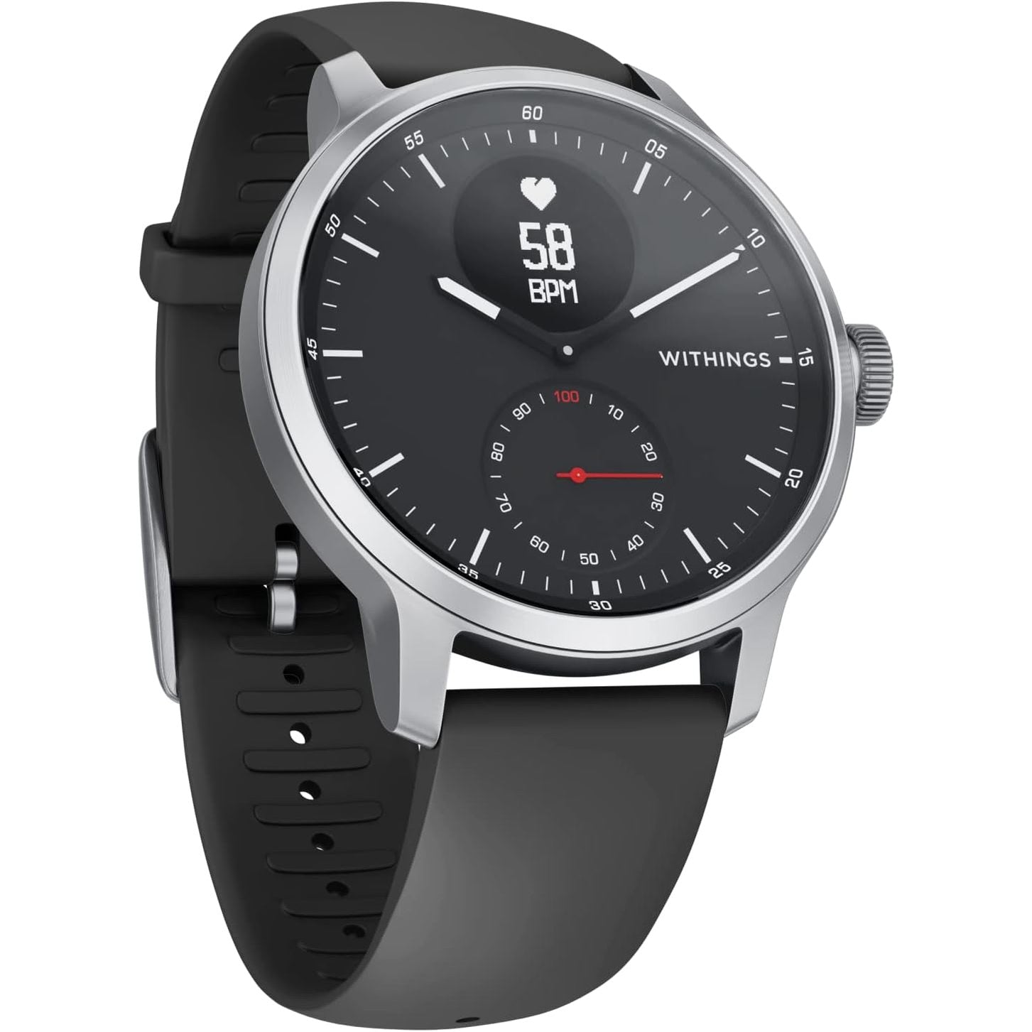 Withings ScanWatch – Hybrid Smartwatch with ECG, Heart Rate and Oximeter