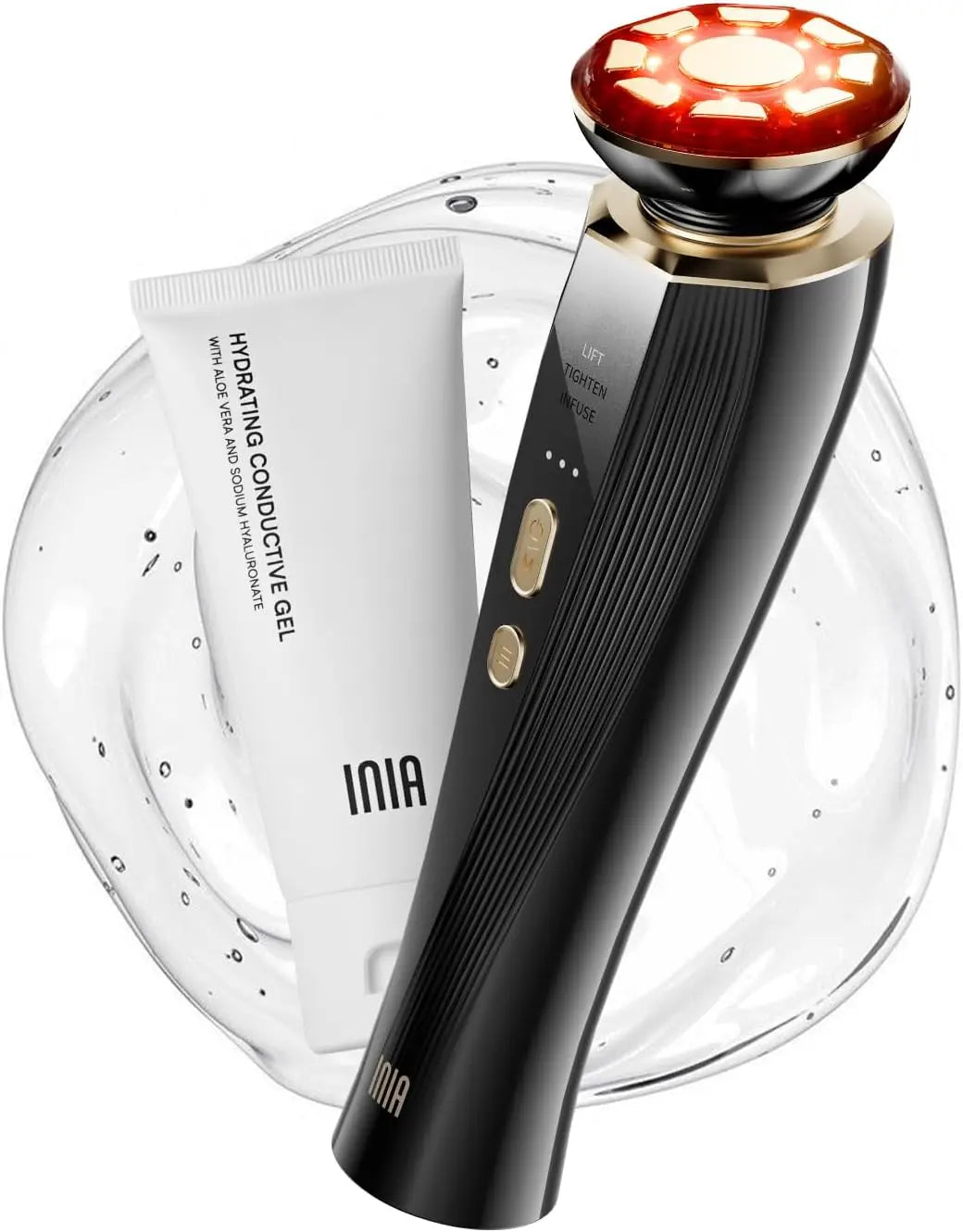 INIA Light Therapy Beauty Device for Facial, Skin Tightening, Fights Aging Skin