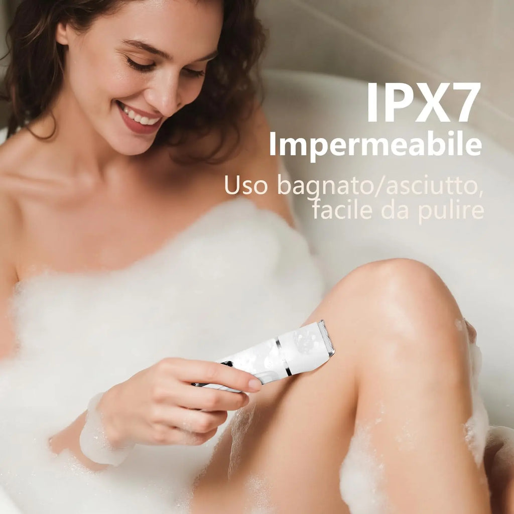 Women's Intimate Area, All-In-One Waterproof, Intimate Shaver for Women (Face, Arms & Body), Women's Shaver, Electric Bikini Trimmer with LED Display, USB Charging Station, Birthday Gifts