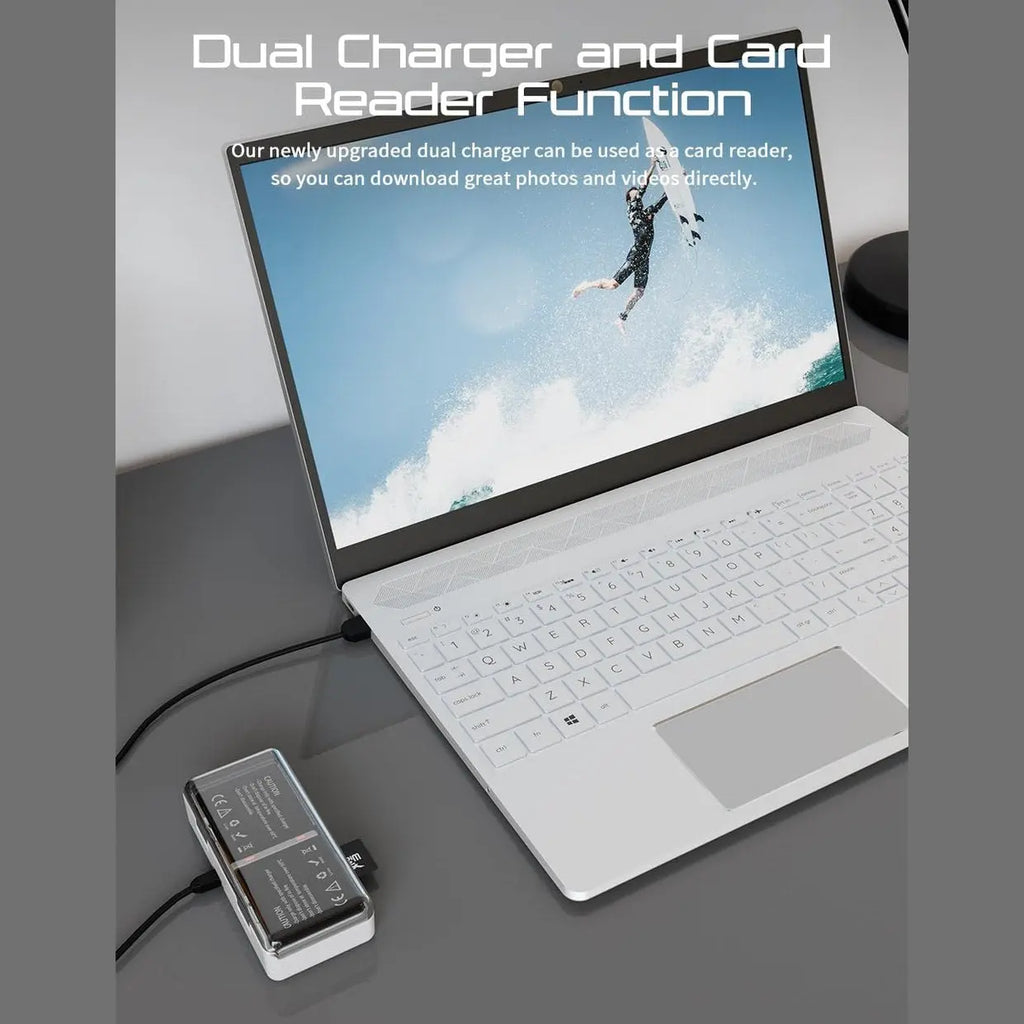 Dual function USB charger and card reader for Apexcam M80 memory cards