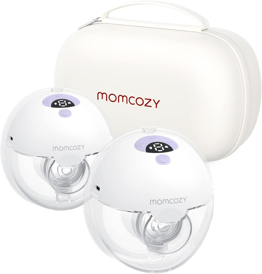 Momcozy M5 Wearable Hands Free Breast Pump for Mothers,Gift (2 Count, Purple)