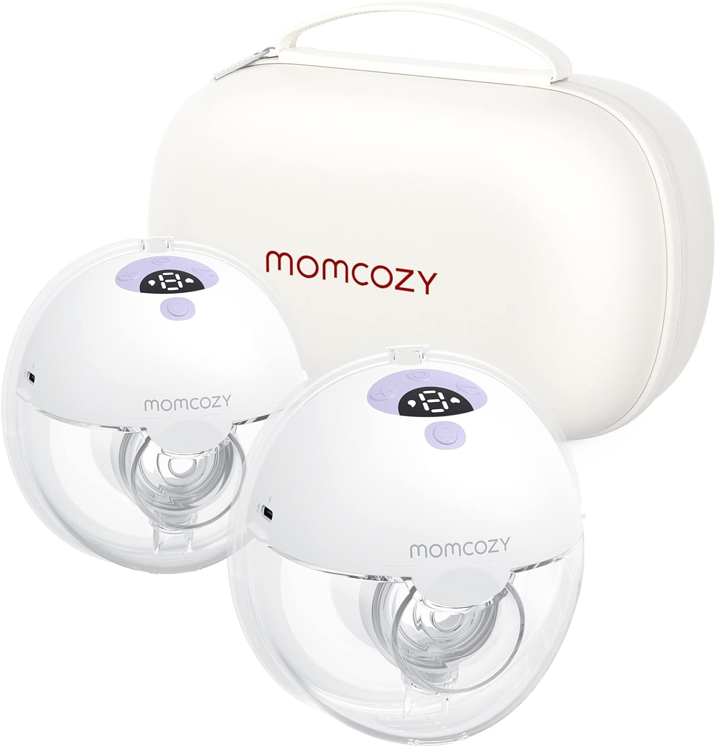 Momcozy M5 Wearable Hands Free Breast Pump for Mothers,Gift (2 Count, Purple)