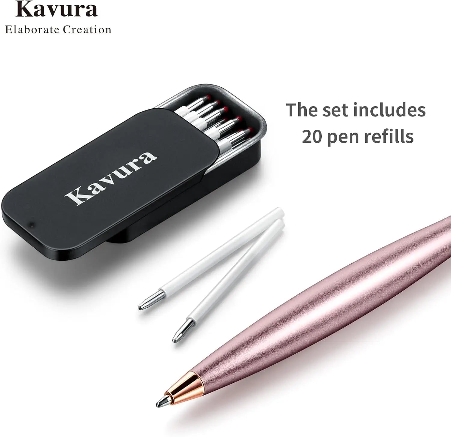 Metal Gravity Spinner Pen – Crafted with Japanese Precision, Anodized for a Sleek Metallic Finish – Relieves Stress & Sparks Creativity – Elegant Gift for Professionals and Graduates (Pink)