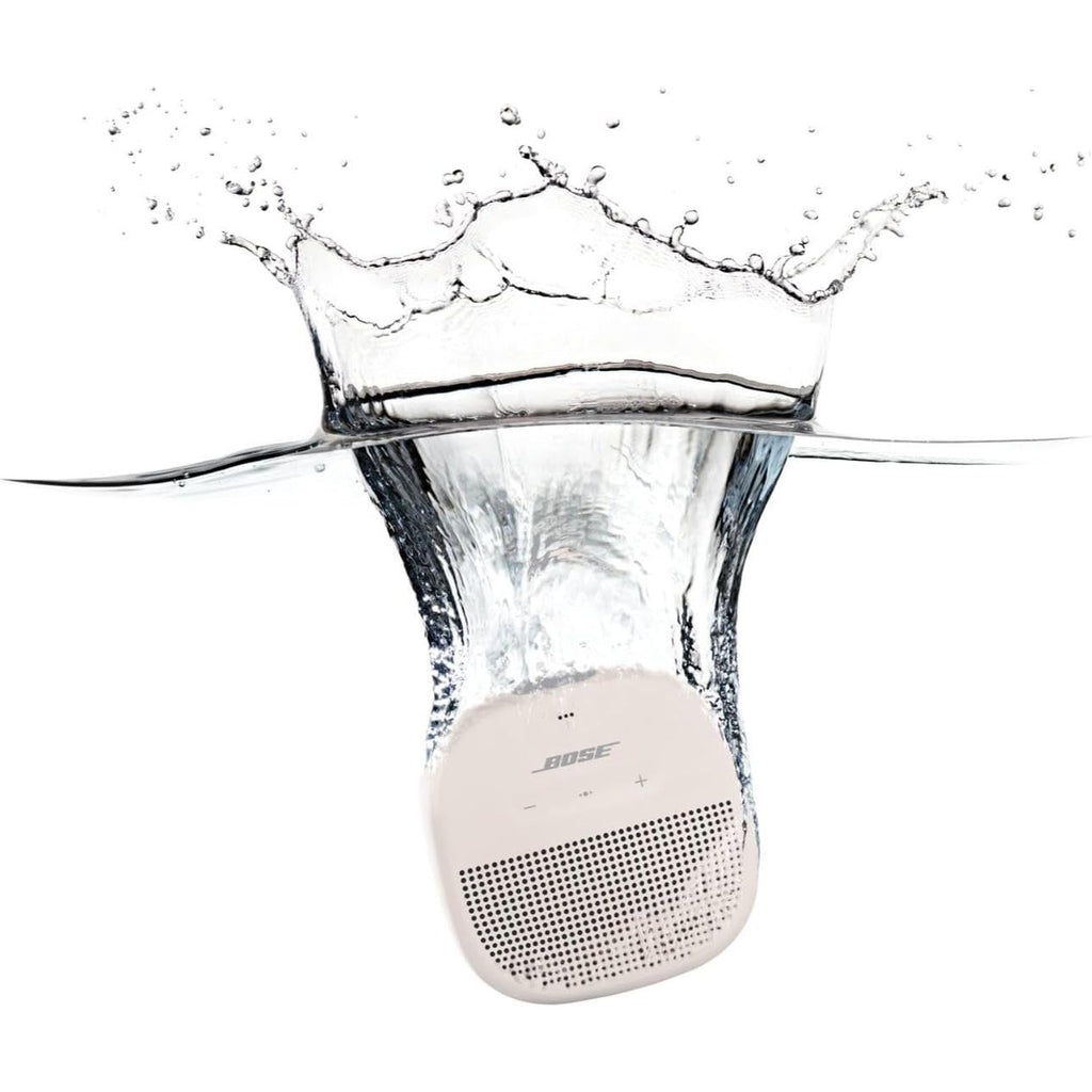 Bose SoundLink Micro Bluetooth Speaker: Small Portable Waterproof Speaker with Microphone, White