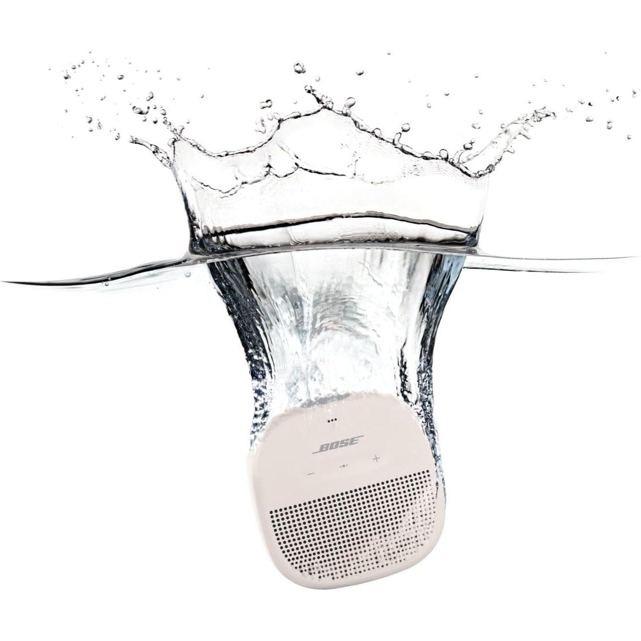 Bose SoundLink Micro Bluetooth Speaker: Small Portable Waterproof Speaker with Microphone, White
