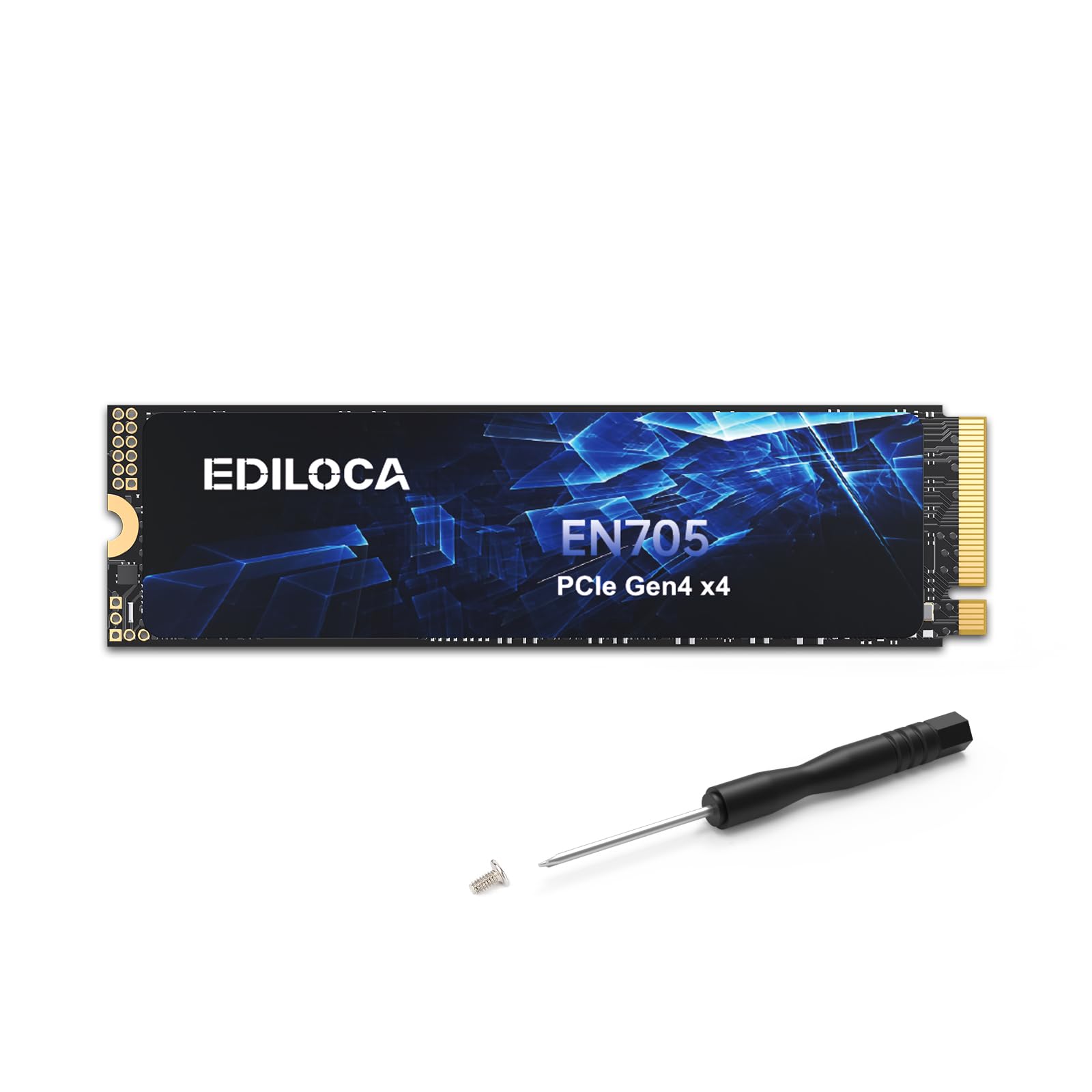 Ediloca 4TB SSD NVMe M.2 2280 PCIe Gen4 x4 Internal Solid State Drive - Up to 7300MB/s, 4TB SSD PS5 Dynamic SLC Cache, PS5 Compatible for Gaming PC Laptop(EN870)