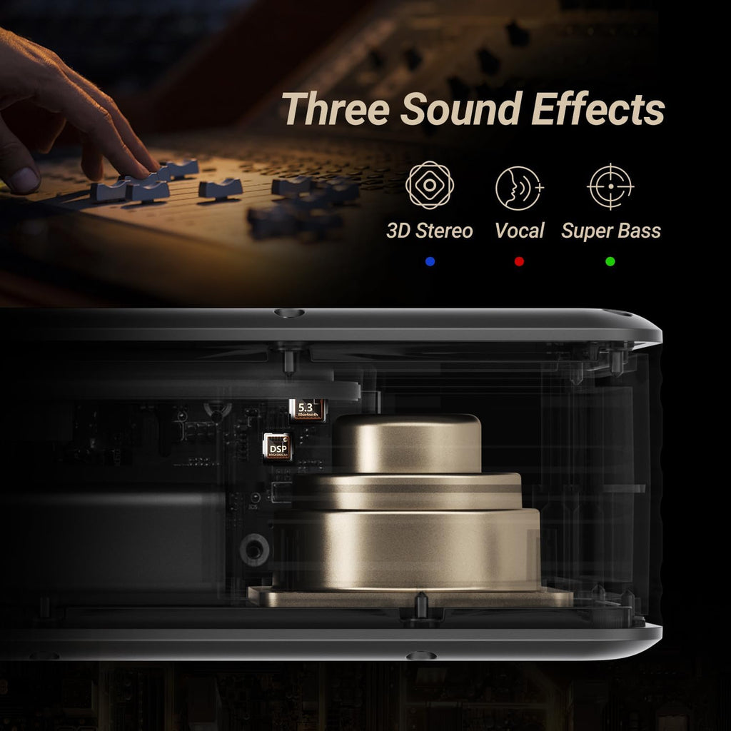 BOGASING G4 Bluetooth Speaker, Portable Wireless Speakers, 50W Stunning & Balanced Sound with Rich Bass, 24H Playtime, IPX7 Waterproof, Bluetooth 5.3, EQ, TWS, TF-Card, AUX, USB, for Outdoor Home