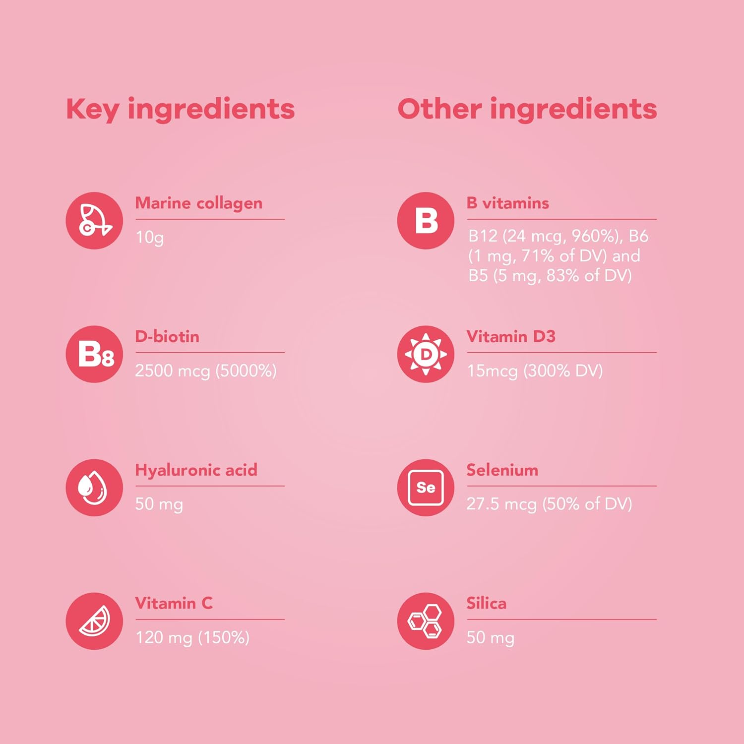 Nutrili Marine Collagen Shots (20) | Hair, Skin & Nails | 10g Marine Collagen, Hyaluronic Acid, Biotin & Vitamin C