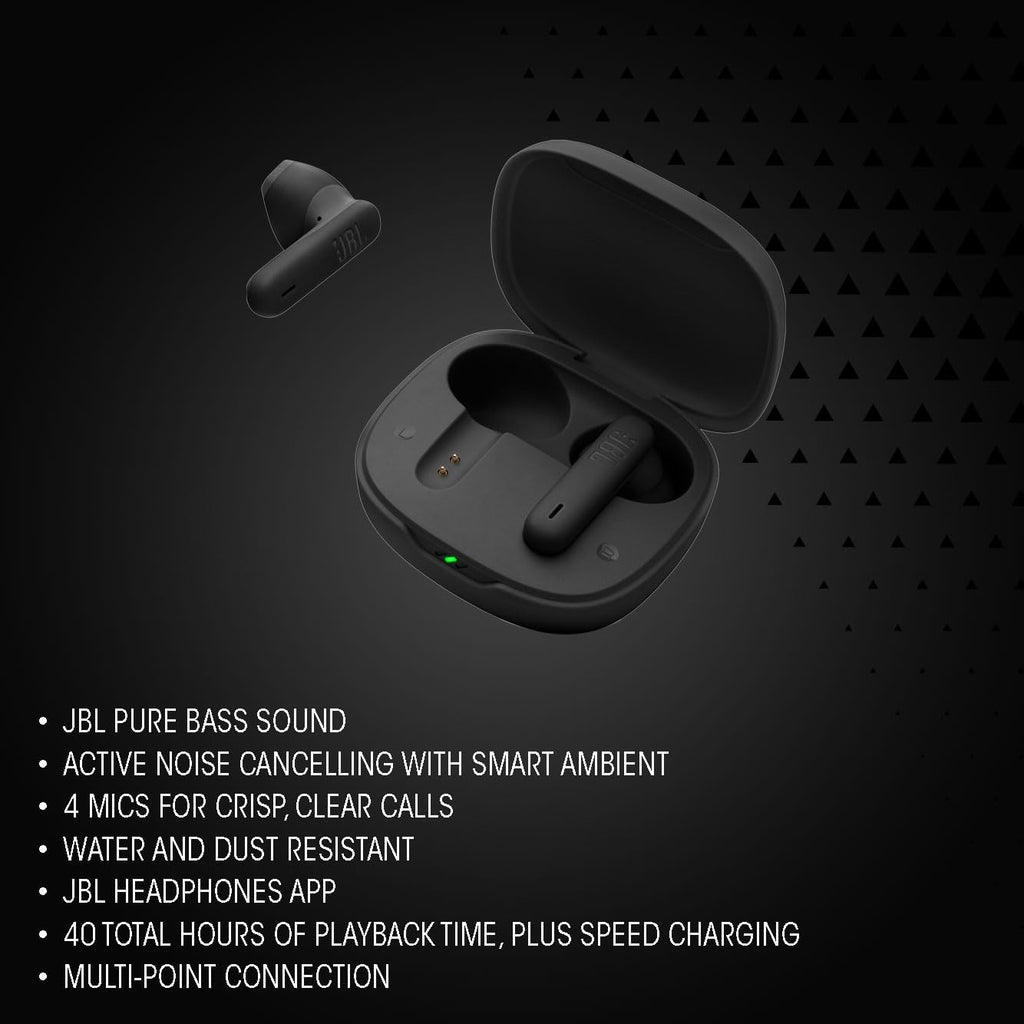 JBL Wave Flex 2 Wireless Bluetooth In-Ear Headphones with 40H Playback Time, Pure Bass Sound, Smart Ambient Technology, IP54 Water and Dust Proof, Multipoint Connection, Pink