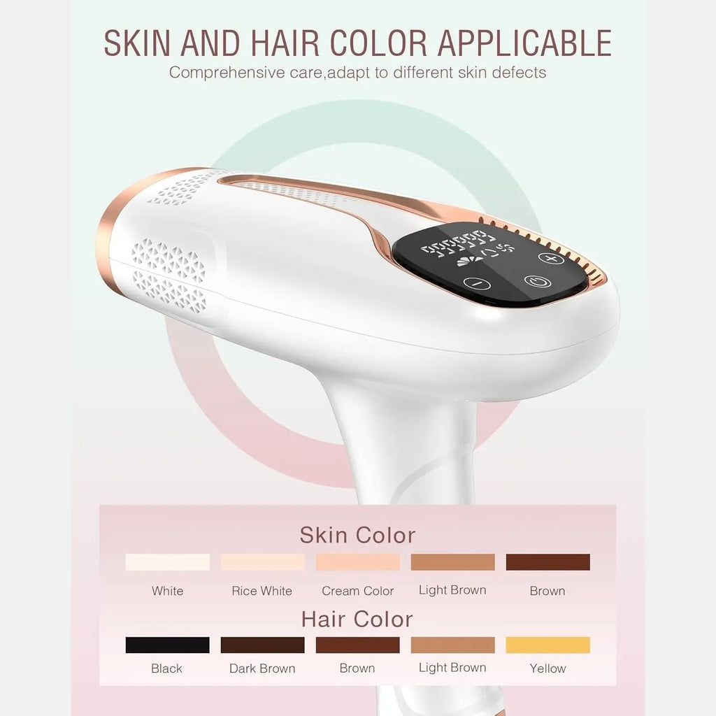 Hair Removal Device Laser Hair Removal for Women and Men IPL Hair Removal At-Home 999,999 Flashes Painless Hair Remover on Armpits Back Legs Arms Face Bikini Line-1