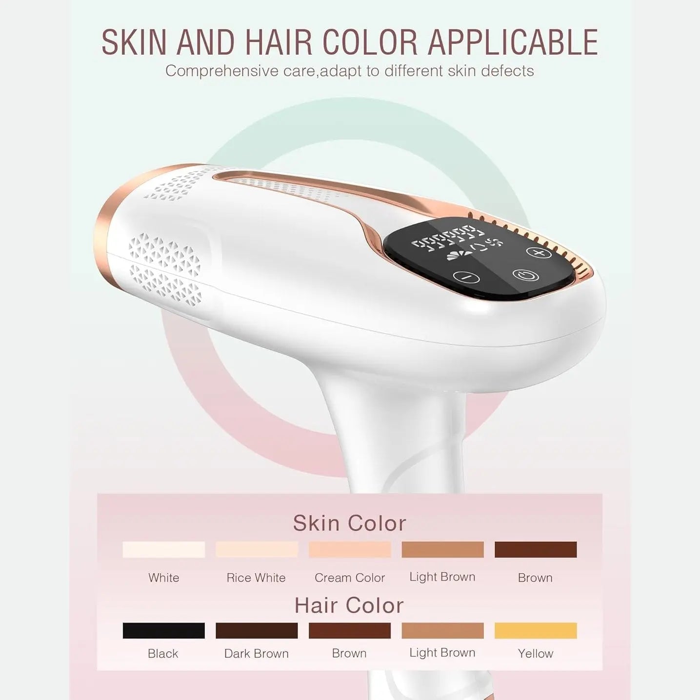 Hair Removal Device Laser Hair Removal for Women and Men IPL Hair Removal At-Home 999,999 Flashes Painless Hair Remover on Armpits Back Legs Arms Face Bikini Line-1