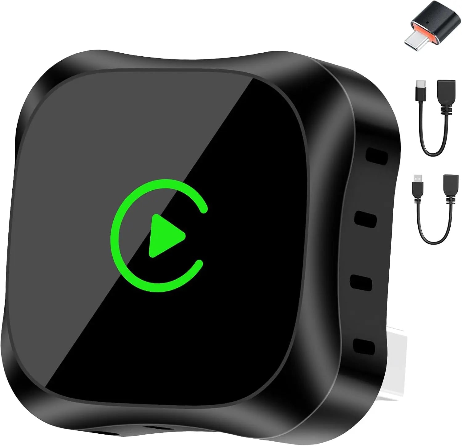 Wireless CarPlay Adapter for Iphone & Android - Converts Wired to Carplay Wireless Adapter, Mini USB Apple Car Play, Plug and Play, Fast Stable Connection, Dongle for Car Stereo