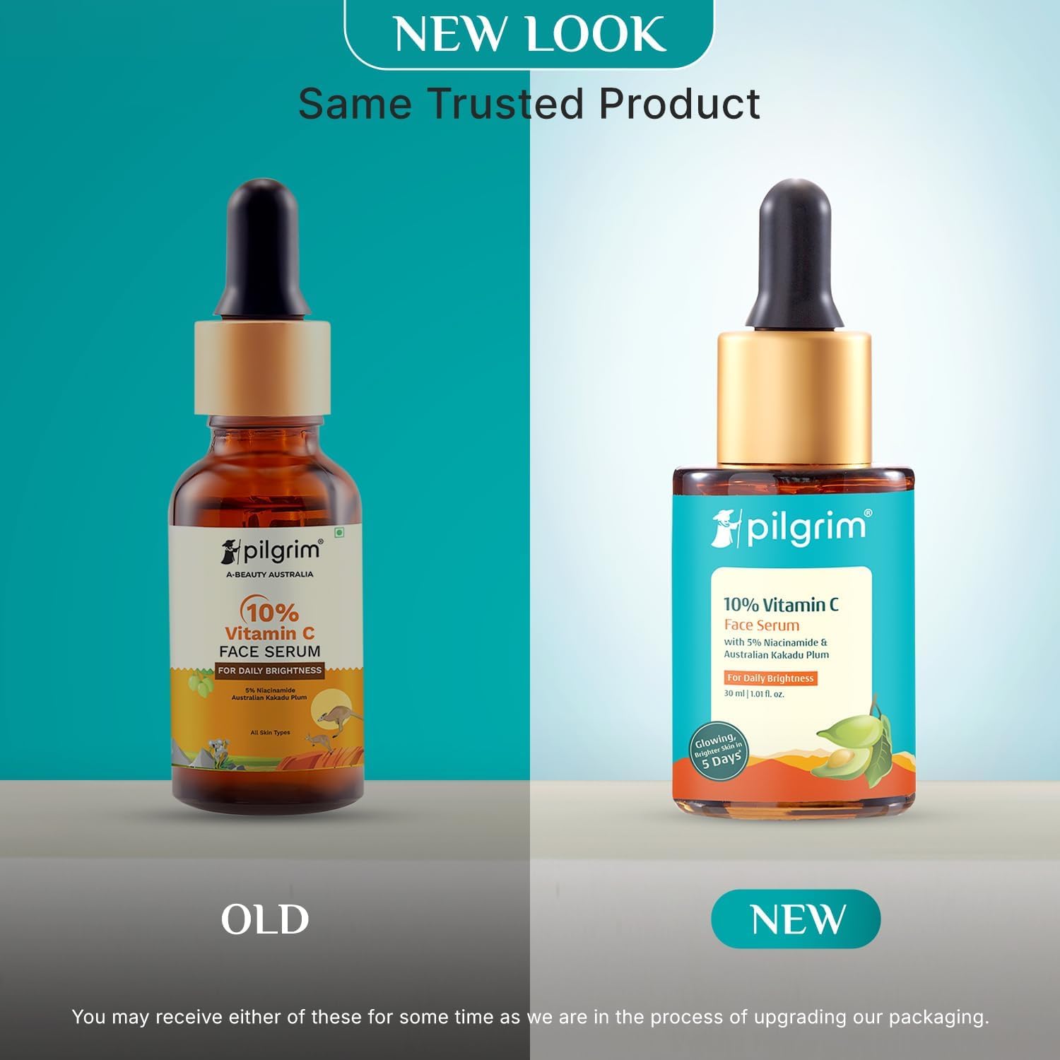 Pilgrim 10% Vitamin C Face Serum For Daily Brightness 30 ml | Face serum for glowing skin | Reduces Dark Spots & Evens Skin Tone | Fragrance Free | For Men and Women | All Skin Types |