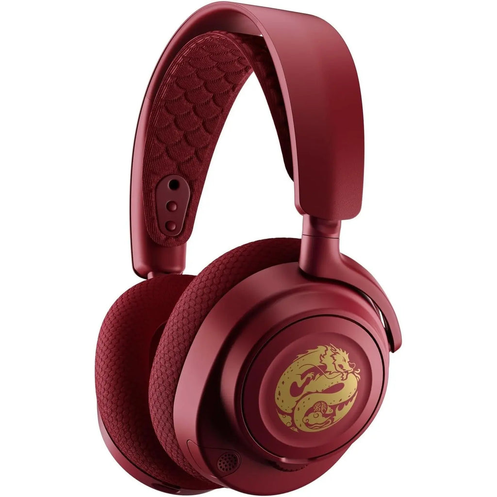 SteelSeries 61557 Wireless Gaming Headset, Arctis Nova 7 Dragon Edition, Limited Edition - Lightweight - Voice Chatting, Gaming & Smartphone Simultaneously, Wireless, Enclosed Type, Supports Switch,