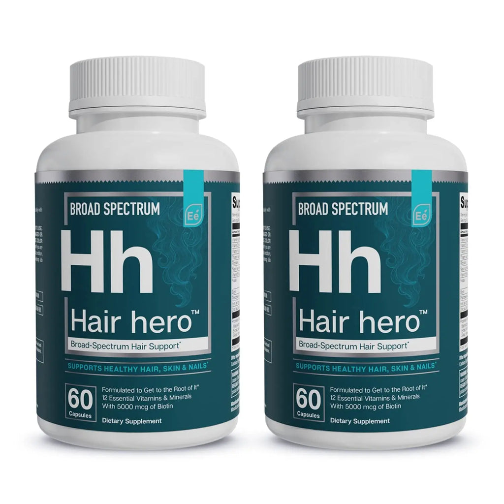 Essential Elements® Hair Hero™ - Hair Vitamins for Men - Broad-Spectrum Support with 5000 mcg Biotin - 60 Count - 30 Servings
