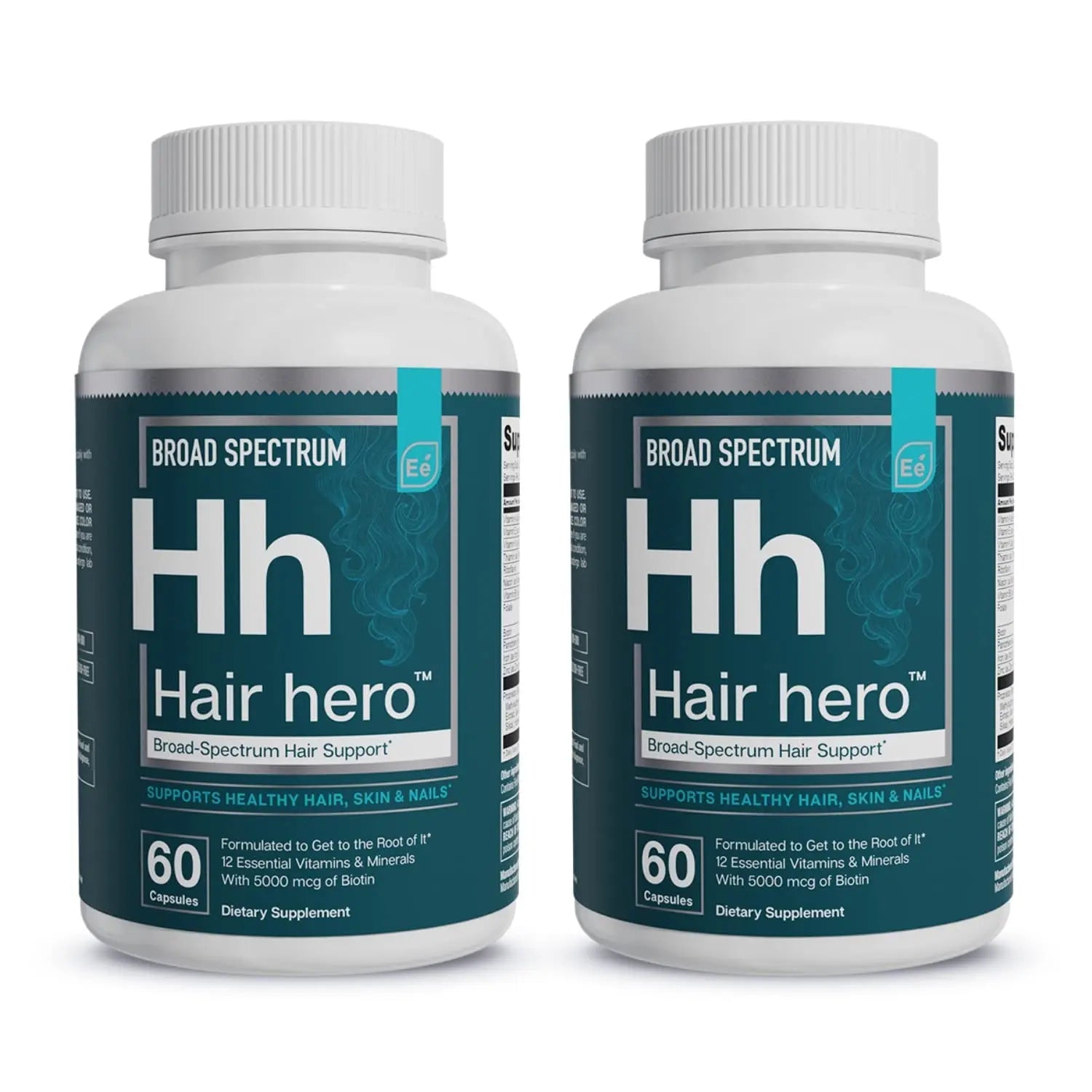 Essential Elements® Hair Hero™ - Hair Vitamins for Men - Broad-Spectrum Support with 5000 mcg Biotin - 60 Count - 30 Servings