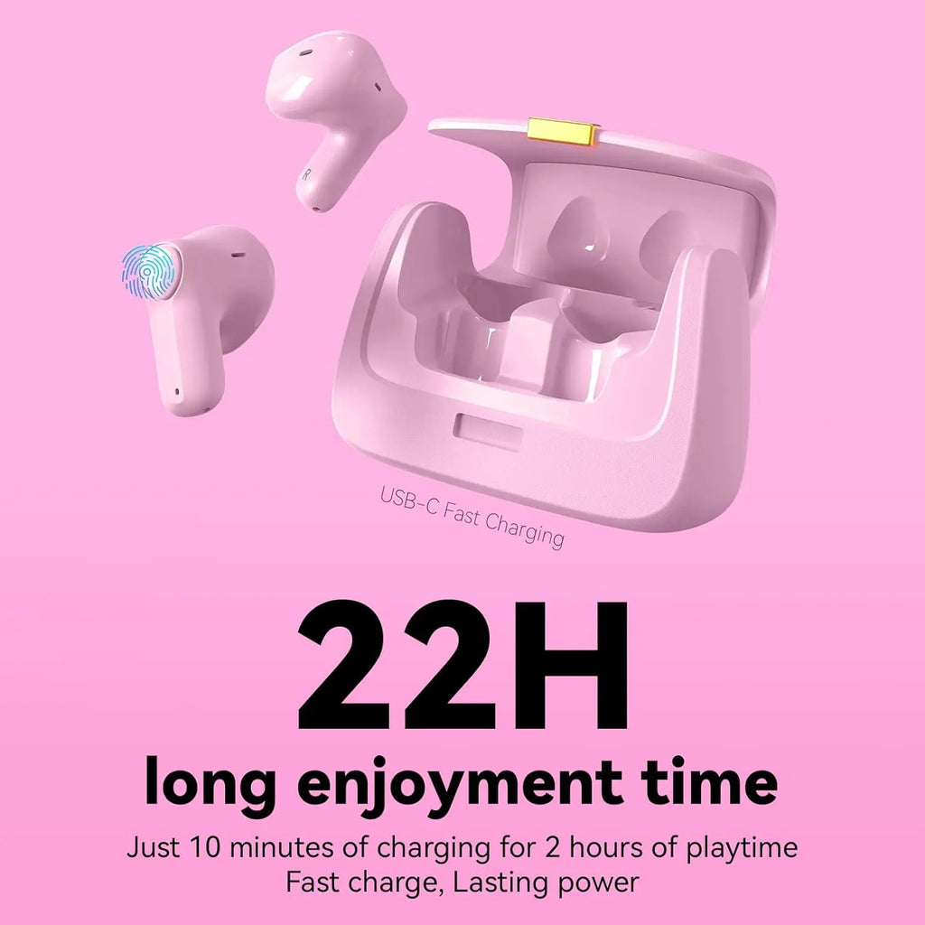 True Wireless Earbuds,Bluetooth In-Ear headphones,13mm Drivers deliver Premium Sound,22H Playtime,Unique Mini Handbag Charging Case with Pearl Crossbody Chain,Perfect for Fashion-Forward Women,Teens