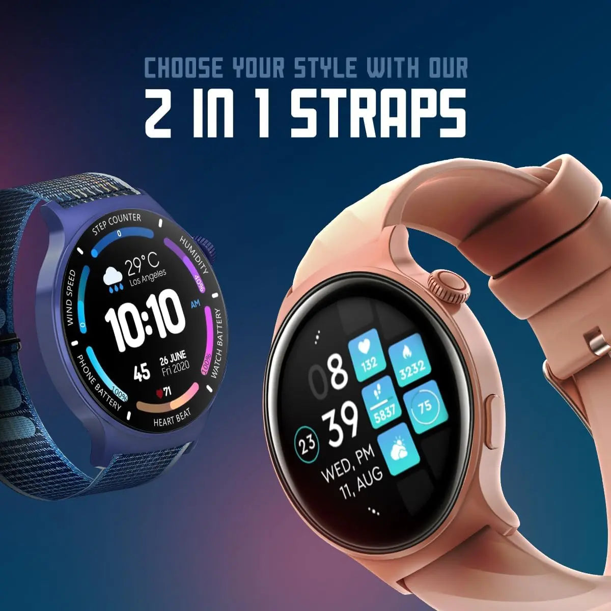 Faster Nerv Watch 3 Pro- Smart Watch with AI Voice Control and Multiple Sports Mode, Monitors Heart Rate, Stress, and Sleep- Smart Watches for Men and Women with 1.99 Inches Always On Display Pink