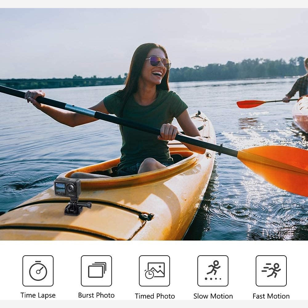 AKASO Brave 7 LE Action Cam 4k30FPS 20MP with 64GB U3 Memory Card Underwater Camera IPX7 Waterproof Ice 2.0 Camera Touchscreen Double Screen Sports Camera 40M WiFi