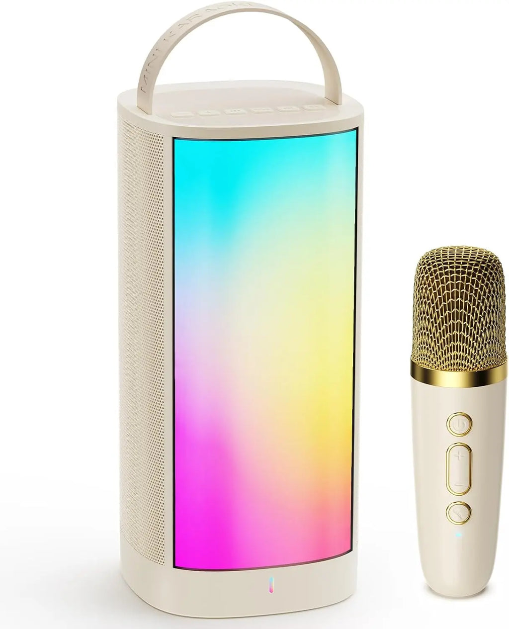 JYX Mini Karaoke Machine for Kids and Adults, Portable Bluetooth 5.3 Karaoke Speaker with 1 Wireless Microphones, Popular Birthday Gifts for Girls Boys Age 3-12+, Singing Machine with Party Lights