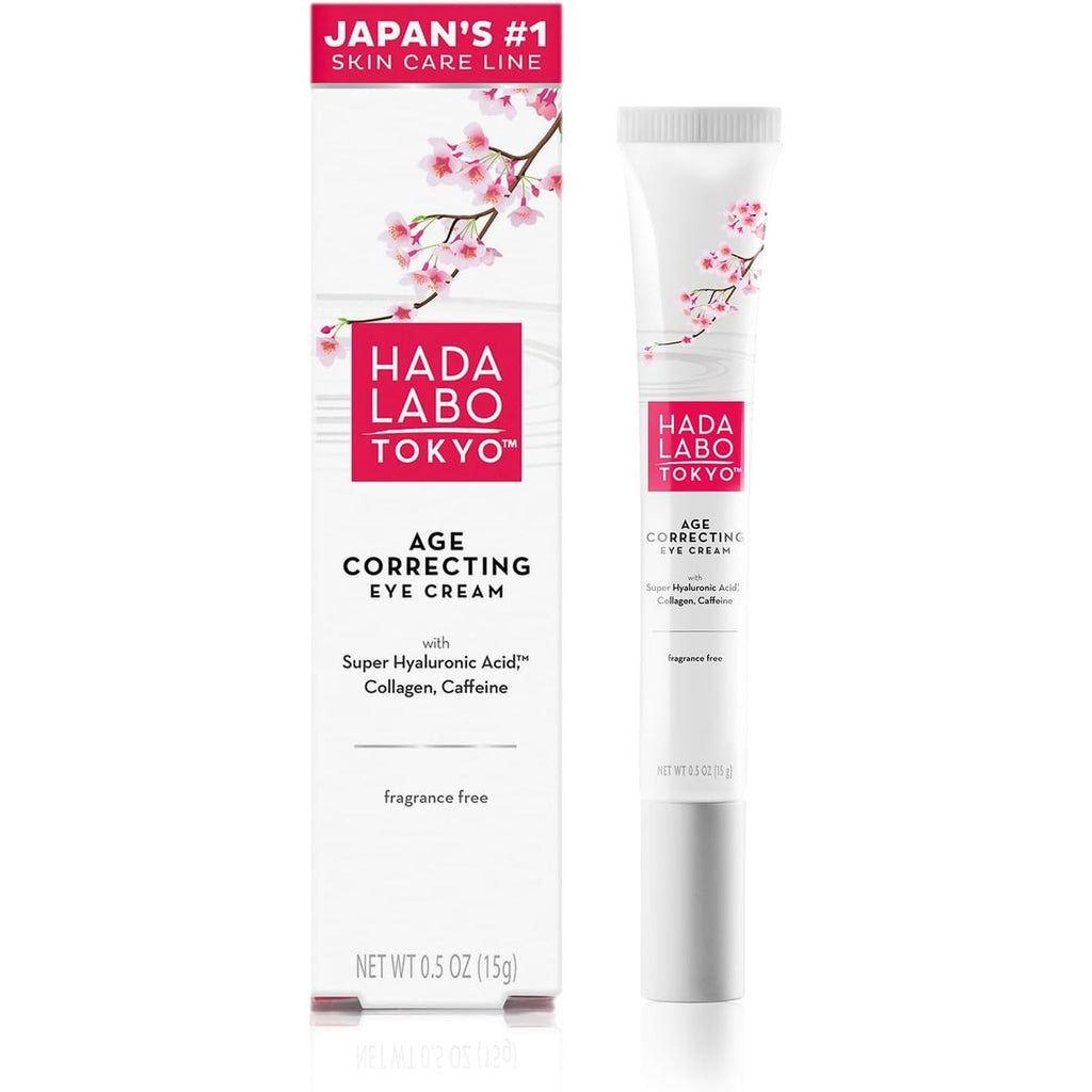 Hada Labo Tokyo Age Correcting Eye Cream, Ivory, Fragrance free, 0.5 Ounce, 1802