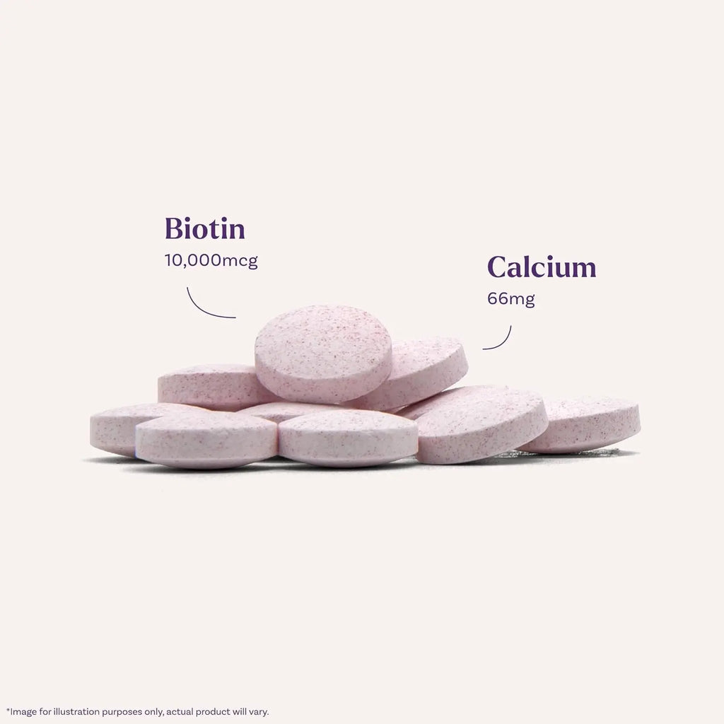 Natrol Beauty Biotin 10,000mcg Vitamins for Beauty, 100 Tablets, 100 Day Supply